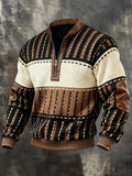 THOMAS | RETRO HALF-ZIP SWEATSHIRT WITH STAND-UP COLLAR