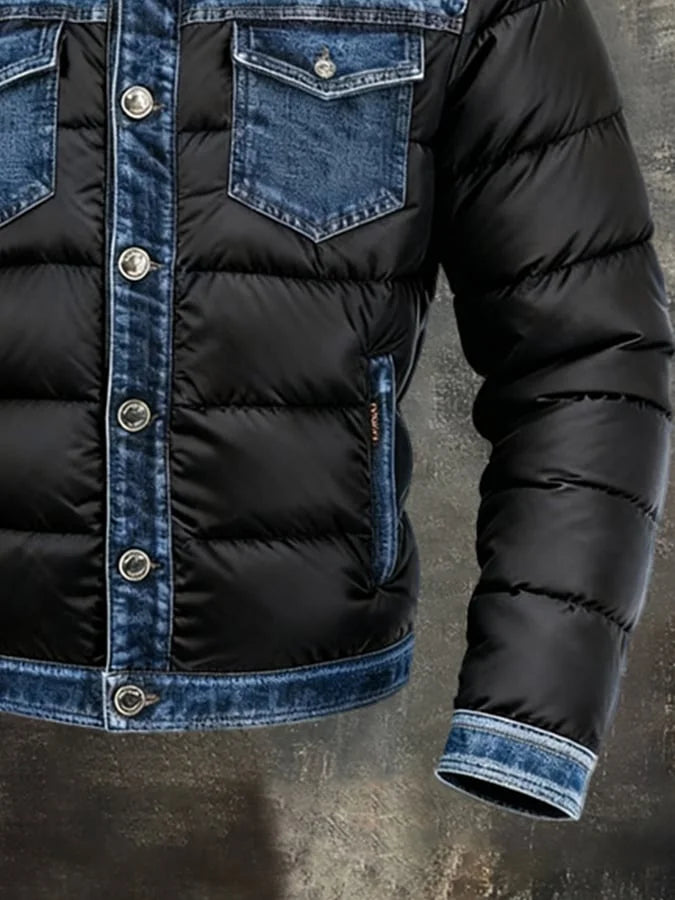 JACK HARRISON™ | HYBRID INSULATED DENIM PUFFER JACKET