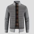 Bordeaux | Winter Bomber Jacket with Knit Sleeves