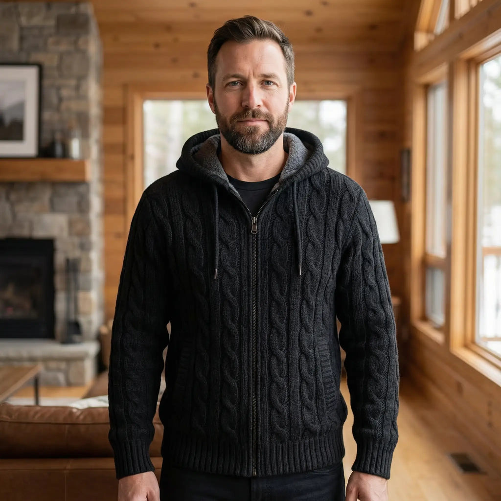 Gavin | Cozy Wool Hooded Sweater