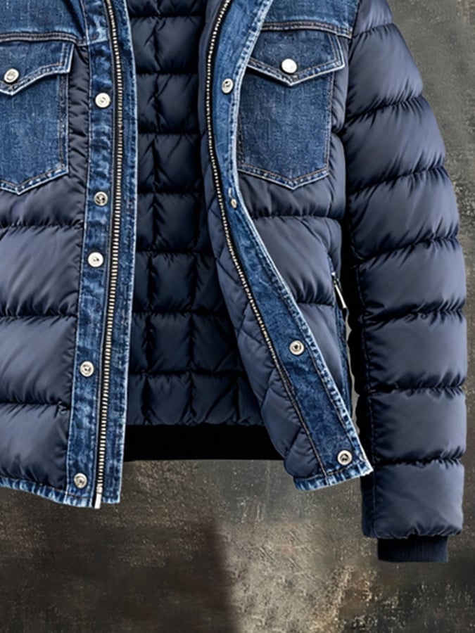 JACK HARRISON™ | HYBRID DENIM PUFFER JACKET