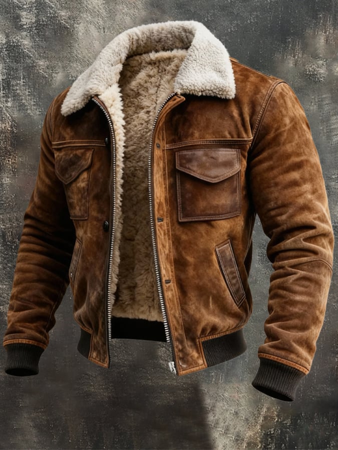 JACK HARRISON™ | SHERPA LEATHER JACKET