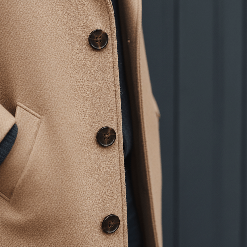 Aiden | Simple Wool Mid Coat
