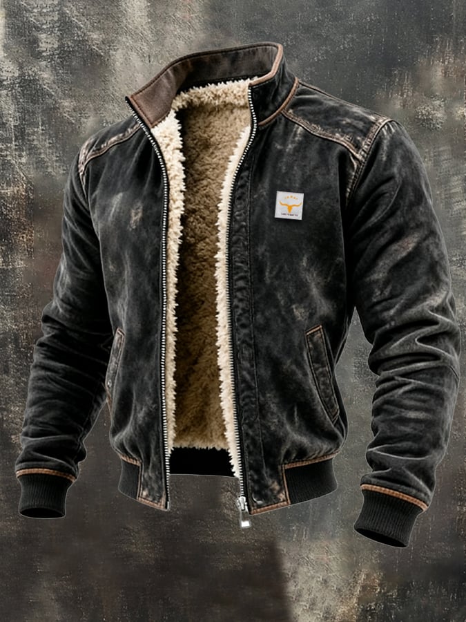 Jack Harrison™ | THERMAL LEATHER-EFFECT JACKET WITH ULTRA-WARM FUR LINING
