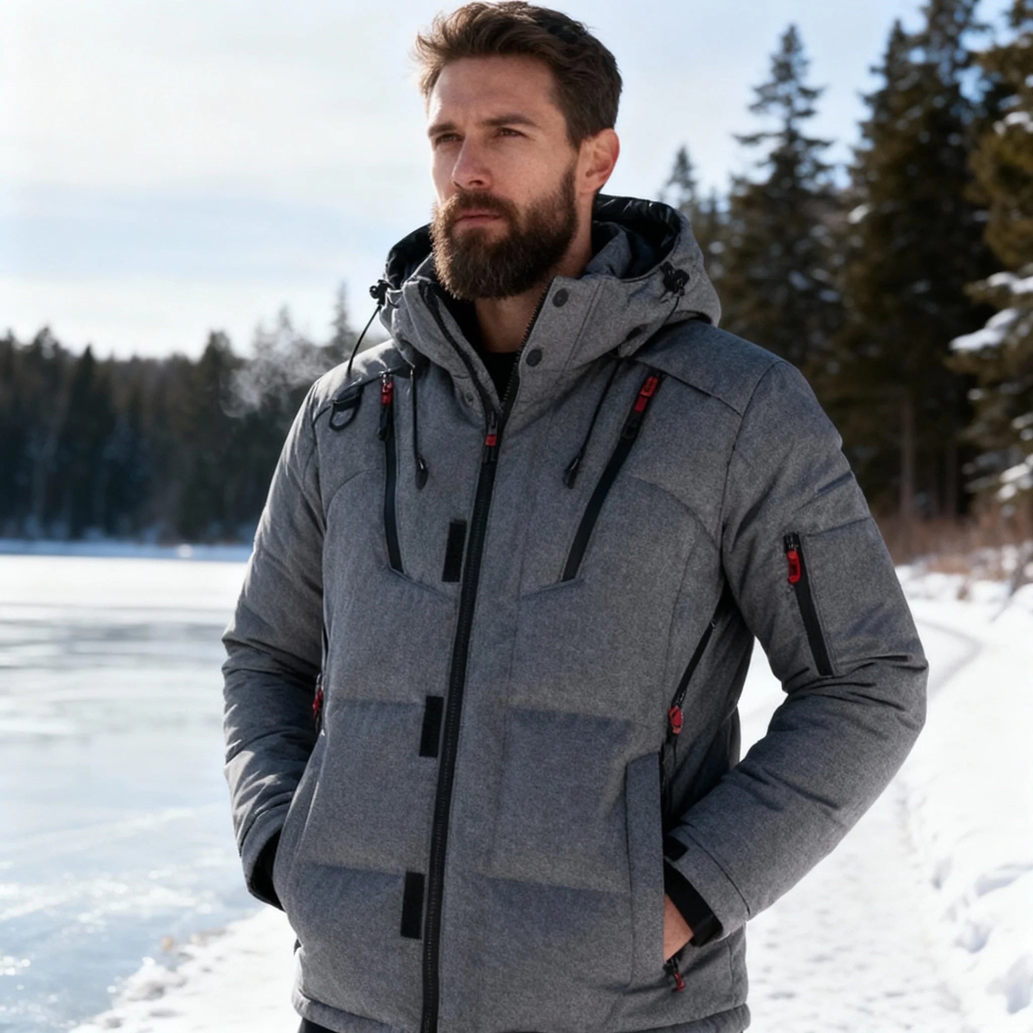 Dylan | Hooded Down Insulated Winter Jacket
