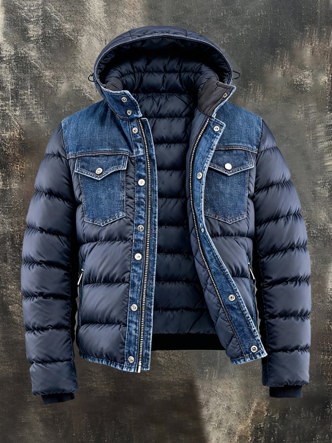 JACK HARRISON™ | HYBRID DENIM PUFFER JACKET