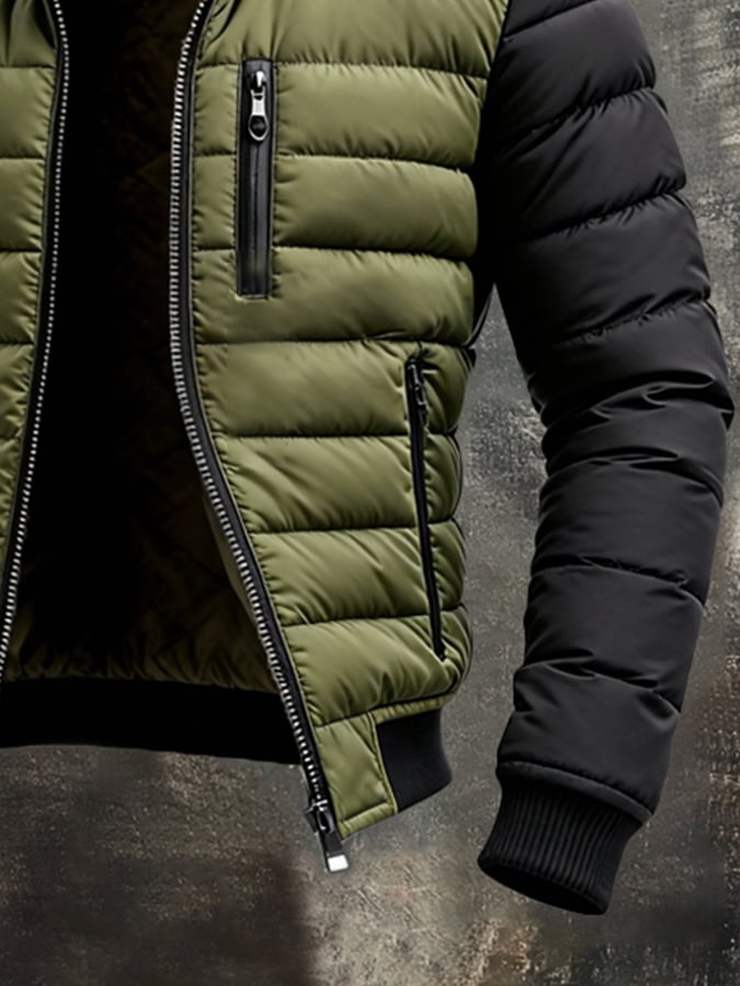 Jack Harrison™ | DOUDE MEN'S QUILTED ZIPPERED JACKET MODERN CUT