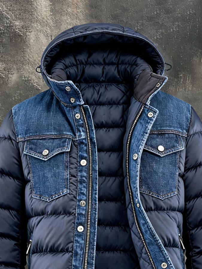 JACK HARRISON™ | HYBRID DENIM PUFFER JACKET