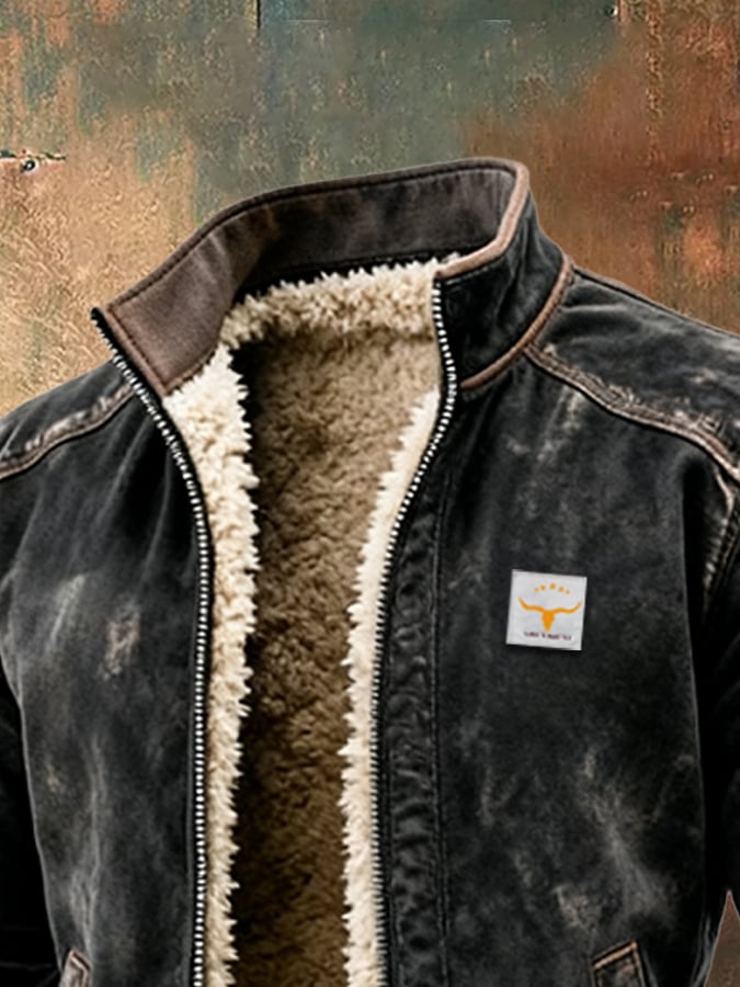 Jack Harrison™ | THERMAL LEATHER-EFFECT JACKET WITH ULTRA-WARM FUR LINING