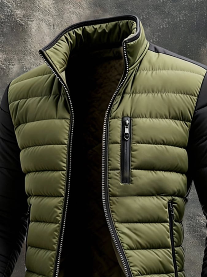 Jack Harrison™ | DOUDE MEN'S QUILTED ZIPPERED JACKET MODERN CUT