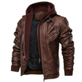 Men's Faux Leather Motorcycle Jacket