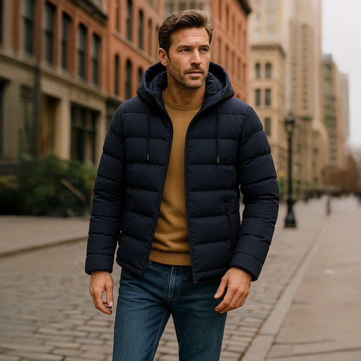 Edington | Waterproof Hooded Puffer Winter Jacket