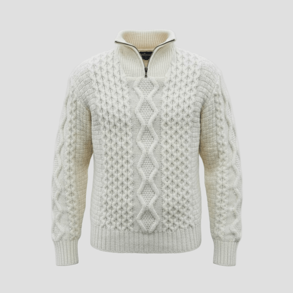 Elliot | Knitted Premium Half-Zip Men’s Sweater