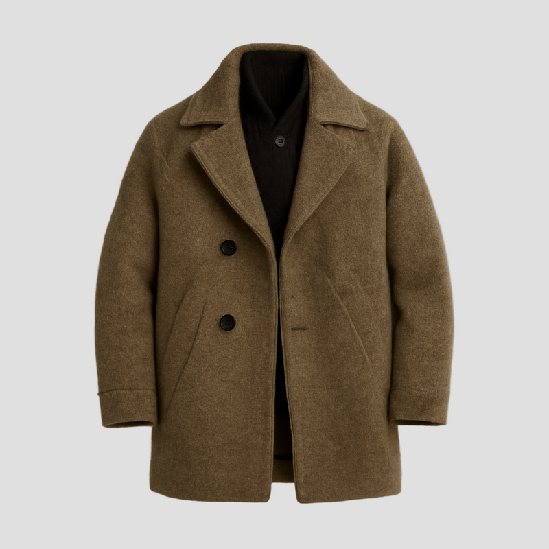 Maverick | Vintage Herringbone Mid-Length Suit Coat