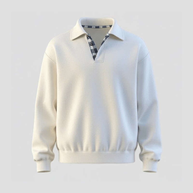 Everett | Loose Solid Color Long Sleeve Sweatshirt