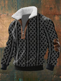 Marco - Zip-Up Sweater with a High Fur-Trimmed Collar