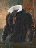 Michael | Zip-Up Sweater with a High Fur-Trimmed Collar