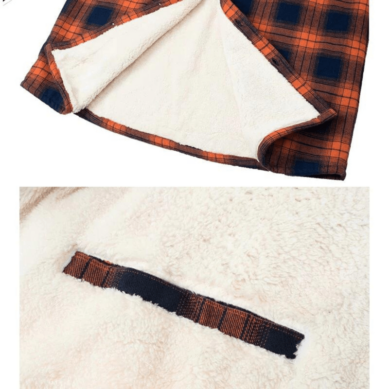 Cameron | Checkered Fleece Flannel Jacket
