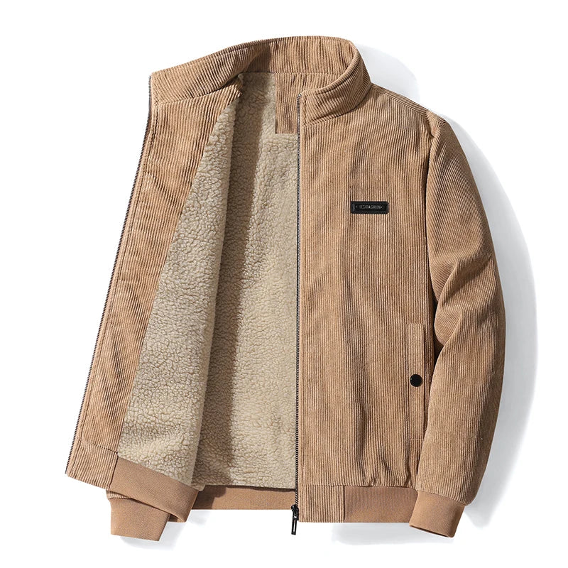Udo | cord jacket with fleece lining