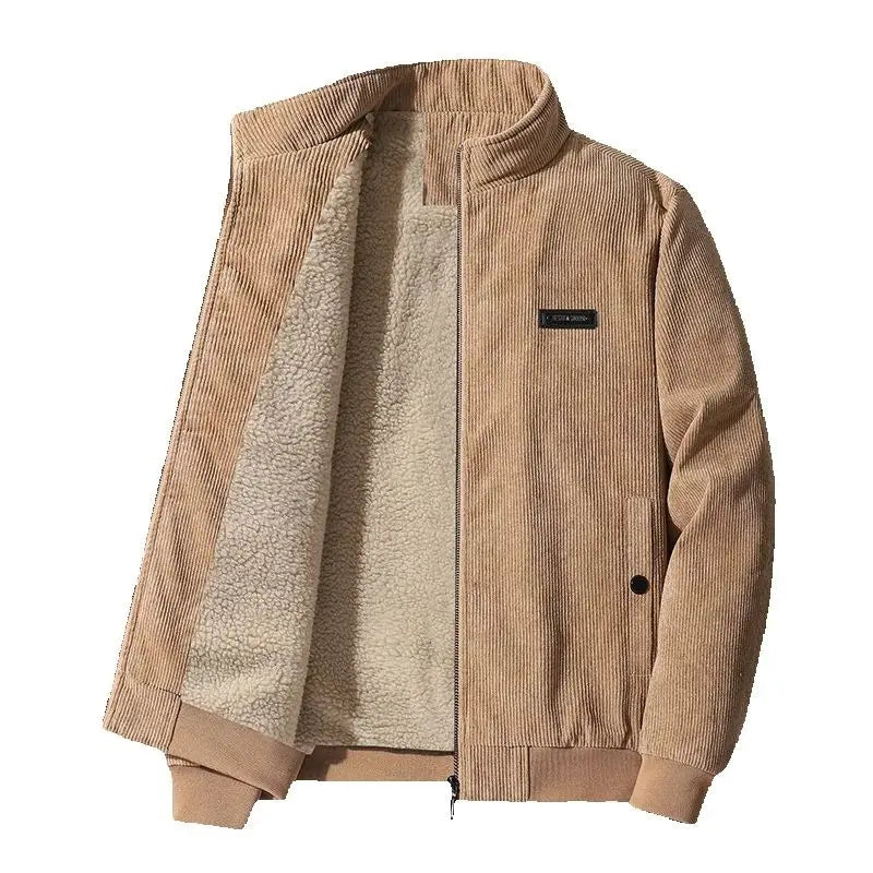 Udo | cord jacket with fleece lining