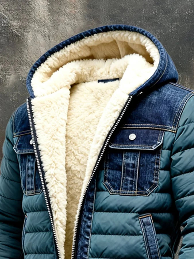 JACK HARRISON™ | HYBRID SHERPA DENIM HOODED JACKET