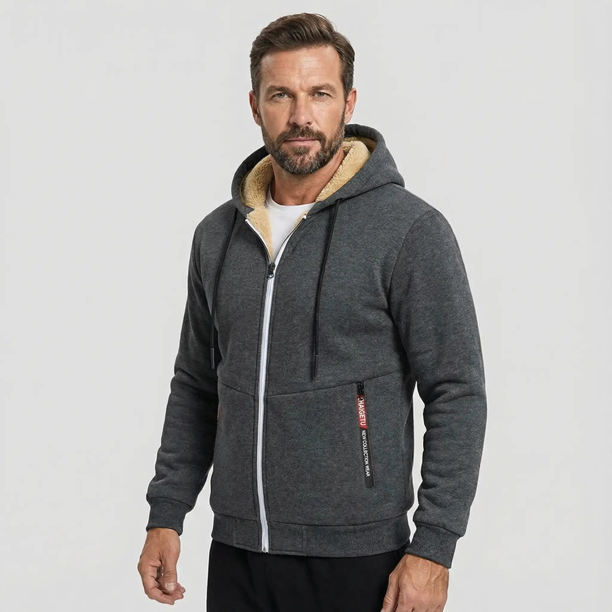 Ethan | Lambswool Zipper Hoodie