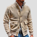 Aiden | Stand Collar Solid Color Jacket