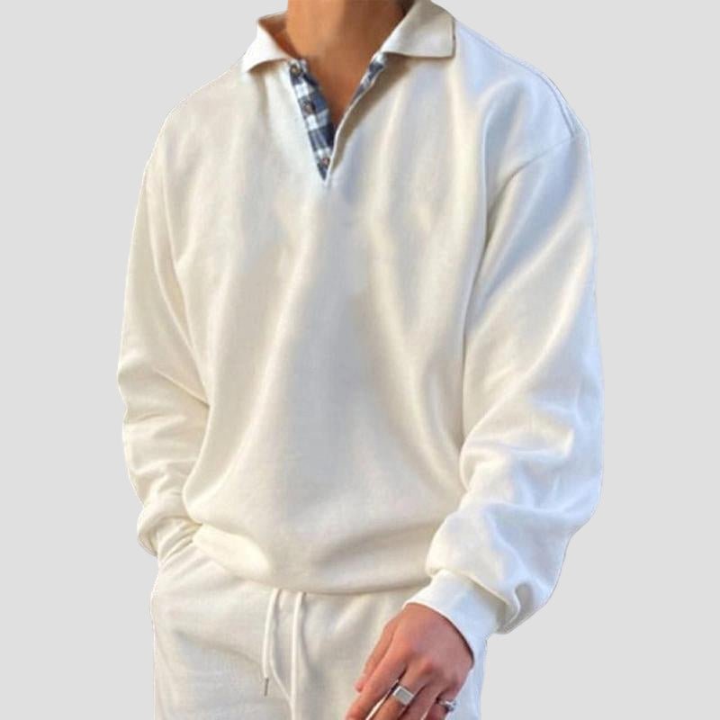 Everett | Loose Solid Color Long Sleeve Sweatshirt
