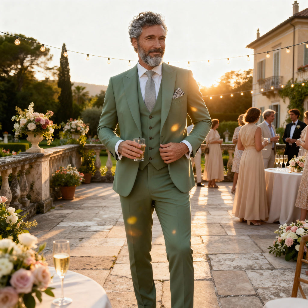 Liam | Sage Green Slim Fit Suit
