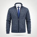 Owen | Solid Stand Collar Knit Cardigan